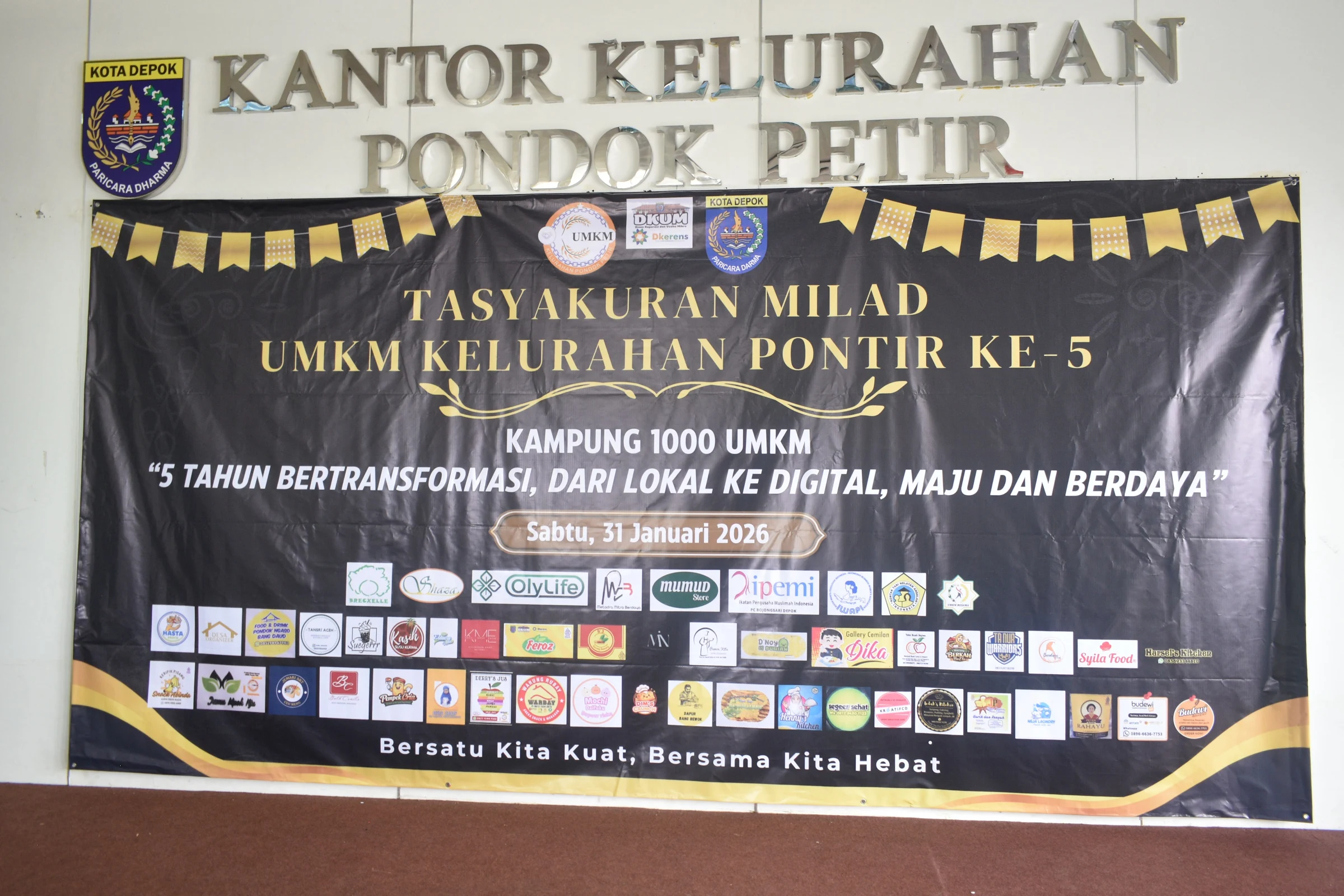 Milad ke-5 UMKM Pondok Petir di Aula Keluarahan Pondok Petir RAT 5428