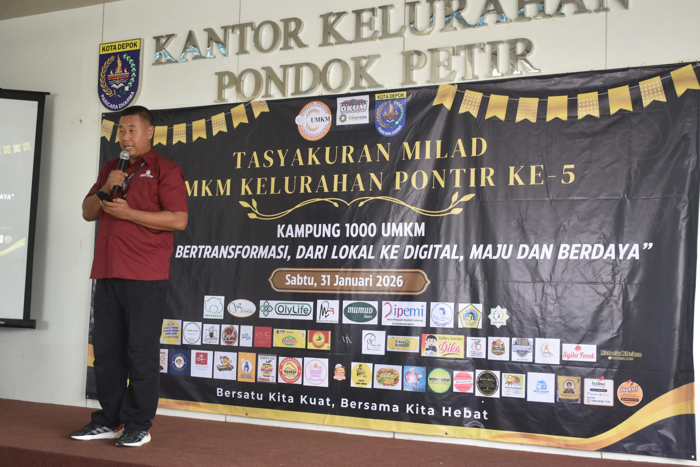 Milad ke-5 UMKM Pondok Petir di Aula Keluarahan Pondok Petir RAT 5463