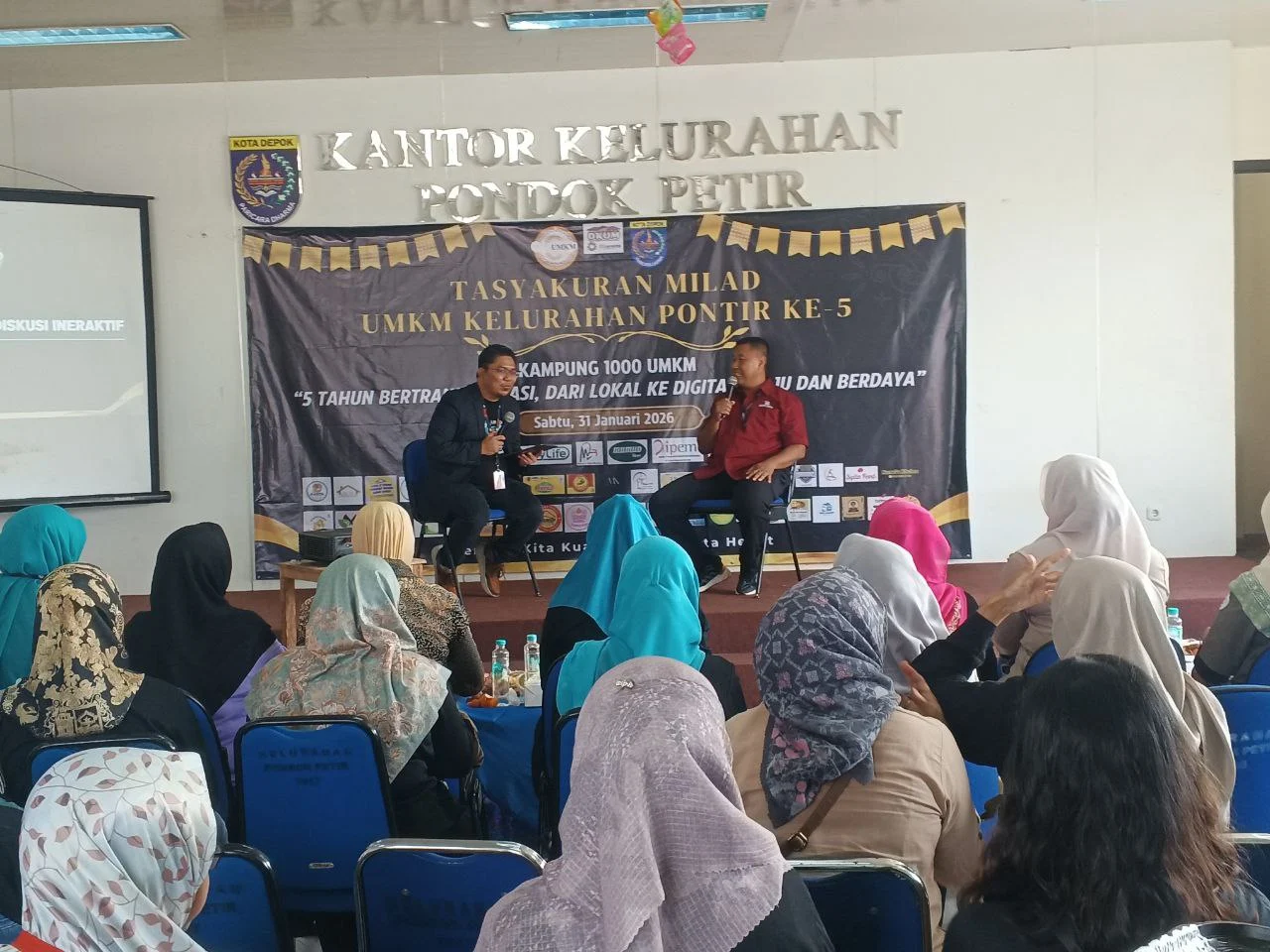 Milad ke-5 UMKM Pondok Petir di Aula Keluarahan Pondok Petir Sharing Season